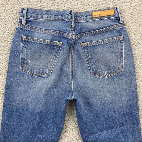 GRLFRND Denim Women's Helena Straight Leg Button Fly Jeans  -  Size: 27 - Picture 7 of 16